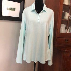 Women’s Adidas Golf Shirt XL Tiffany Blue Long Sleeves from Strawberry Farms, CA